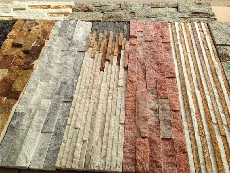 China Multicolor Slate Cultured Stone,Stacked Stone/Ledge Stone/Stacked Stone Wall Panel Cladding