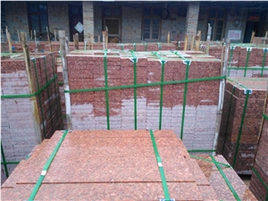 Low Price, China Azalea Red Granite Slabs & Tiles