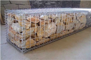 Natural Yellow Granite Stone Garden Boulders / Garden Decor Stone / Gabion