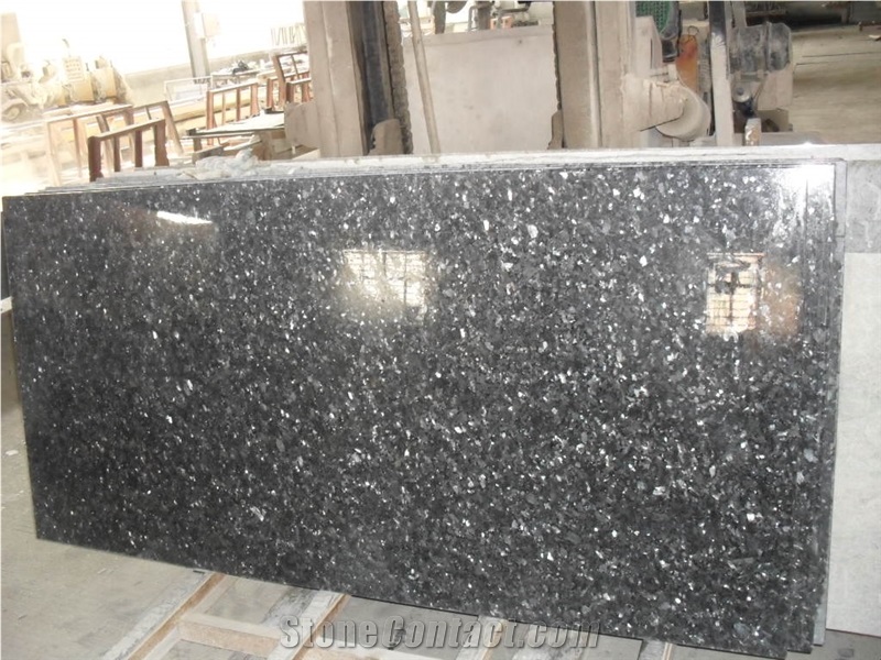 Blue Pearl Granite Bathroom Vanity Tops with Beveled/ Eased Edge, Norway Blue Granite Countertops, Bench Tops