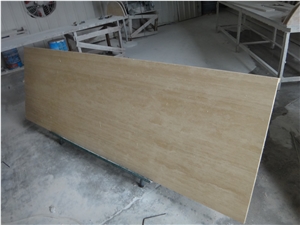 Florence Travertine Kitchen Countertops, Luxary Beige Travertine Kitchen Worktops