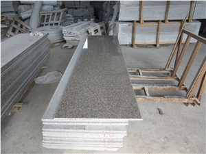 G664 Granite Full Bullnose Edge Countertop for Kitchen, Bar, China Cheap Pink Granite Countertop