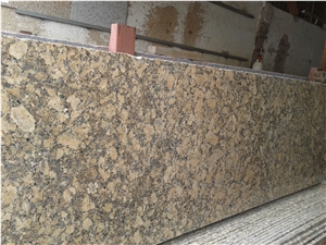 Giallo Fiorito Granite Slabs & Tiles, Brazil Yellow Granite