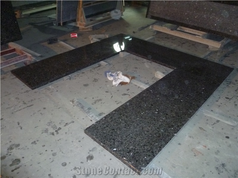 Imperial Brown Granite Countertop with Beveled/Eased Edge, Kitchen Bar Tops, Brazil Brown Granite Bench Tops