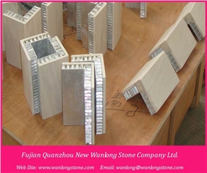 Moca Creme Limestone Aluminum Honeycomb Stone Panels for Facade Wall Cladding