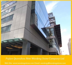 Mocha Creme Limestone Honeycomb Panels for Curtain Wall Cladding
