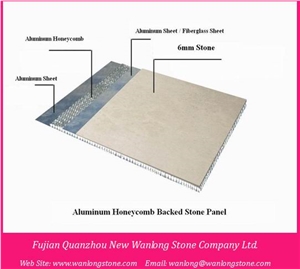 Moleanos Beige Limestone Light Weight Stone Honeycomb Panels for Facade Wall Clading