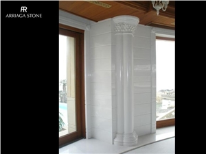 White Marble Spain Columns, Capitals, Corinthian