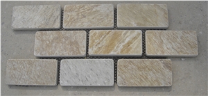 Gold Pacement,Flamed Natutral Split Wall Decoration,Pillar,Wall Panels,Walling Tiles Building Stone
