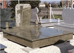 Hungary Tombstone,Cheap Western Style Tombstone,Double Gravestone,Engraved Monuments,Pilished Cemetery Monuments