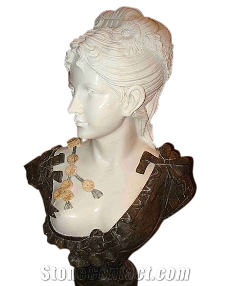 Multicolor Granite Lady Carving Stone,Engraving Western Style Human Beings Sculptured Inside Homde Decoration High Quality Sculptured