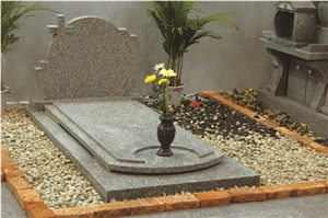 Polished Grey Tombstone Design,Poland Western Style Monuments,Custom Monuments Single Tombstone