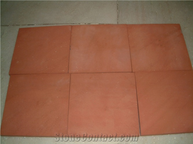 Agra Red Sandstone Slabs, Indian Red Sandstone Slabs