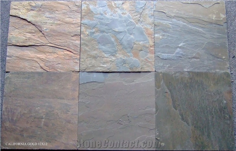 California Gold Slate Stone, Vijaya Gold Slate Tiles