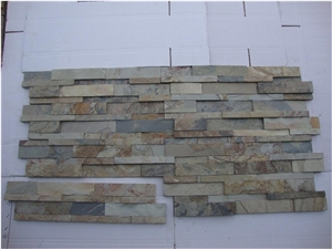 Indian Autumn Slate Ledge Stone, Yellow Slate