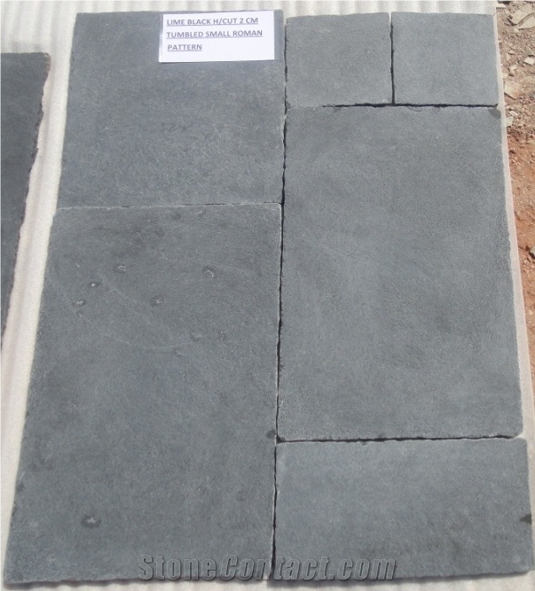 Kadappa Black Limestone Tiles, India Black Limestone
