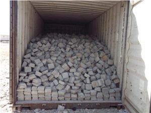Kandla Grey Sandstone Cobble Stone, Grey Sandstone Setts