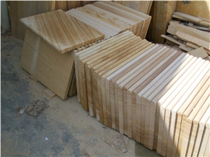 Teakwood Sandstone Pool Coping, Teakwood Yellow Sandstone
