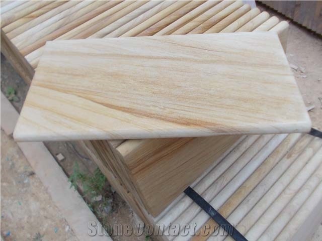 Teakwood Sandstone Pool Coping, Teakwood Yellow Sandstone