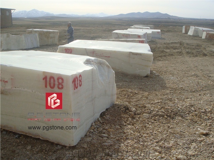 Iran White Onyx Block