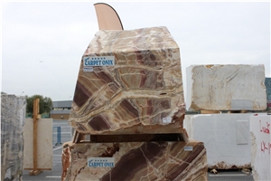 Carped Onyx Blocks, Multicolor Onyx Turkey Blocks