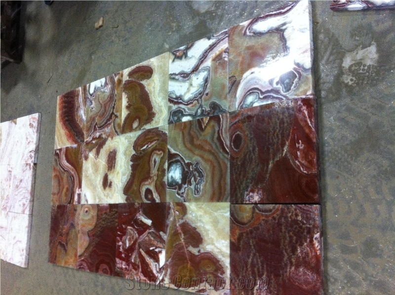 Carped Onyx Slabs and Tiles, Multicolor Onyx Turkey Tiles & Slabs