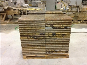 Scabella Travertine Pool Coping, Brown Travertine Turkey Pool Coping