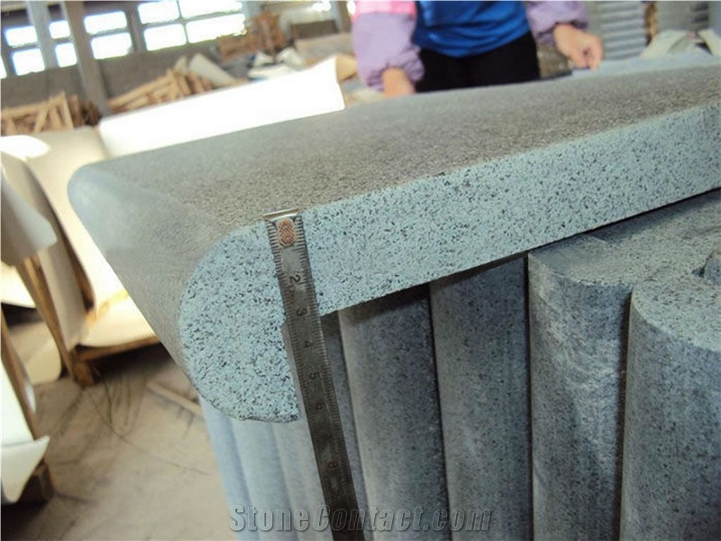 G654 Granite, Dark Grey, Padang Dark, G654 China Impala Granite, China Grey Basalt, Swimming Pool Coping Tiles, Pool Edges, Pool Decks, Swimming Pool Pavers, Pool Surround, Borders, Pavement, Bullnose