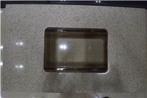 Bst Colorful Quartz Stone Vanity Top Directly from China Manufacturer Normally Produced Standard Size 31/37/43/49/61/73*22.5inch