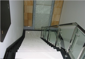 Moderm Building Nano Crystal Stone Steps/Artificial Stone Stairs