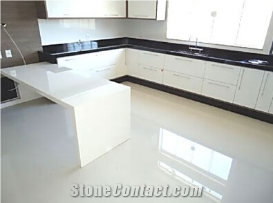 Snow White Non Porous Decorative Marmo Glass Tiles