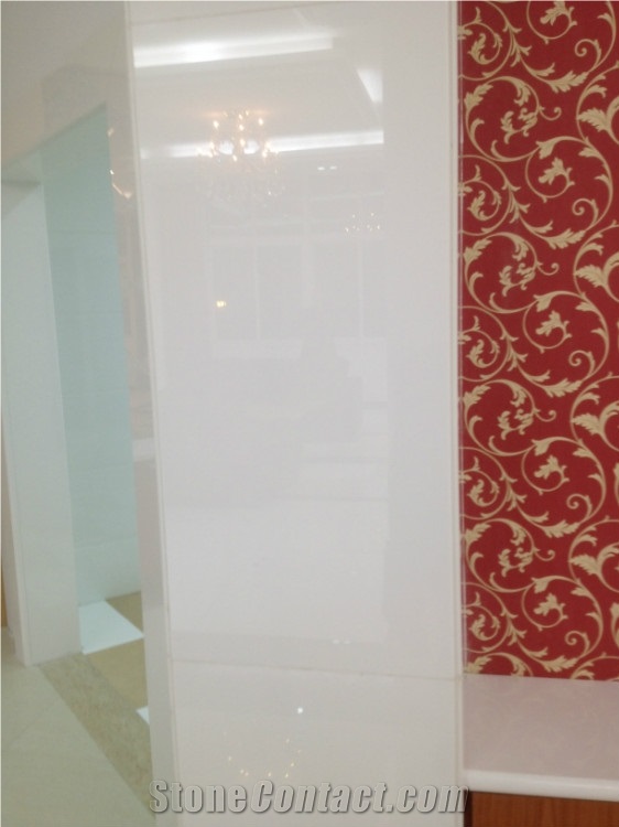 White Nano Glass Stone Column/Super Nano Crystal Column