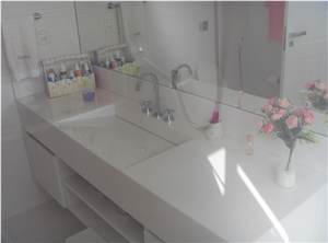 White Non Porous Marmo Crystal Stone for Construstion Decoration