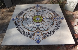 Opal White Marble Medallion