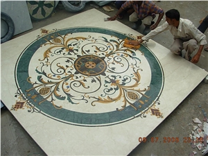 Opal White Marble Medallion