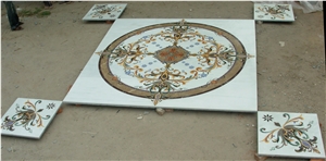 Opal White Marble Medallion