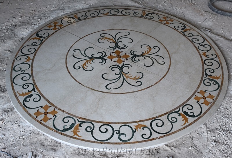 Opal White Marble Medallion