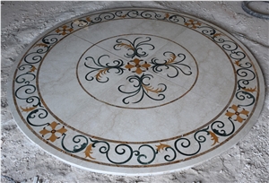 Opal White Marble Medallion