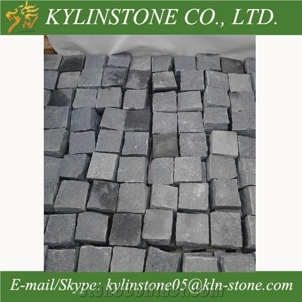G654 Granite Cobble Stones, Black Granite Paving Stone