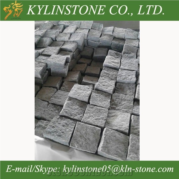 G654 Granite Cobble Stones, Black Granite Paving Stone