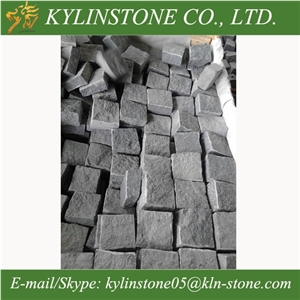 G654 Granite Cobble Stones, Black Granite Paving Stone