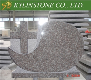 Good Price China G664 Granite Headstone, Luoyuan Red Granite Headstone for Sale, Violet Luoyuan Red Granite Monument & Tombstone