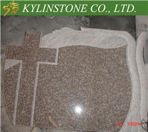 Good Price China G664 Granite Headstone, Luoyuan Red Granite Headstone for Sale, Violet Luoyuan Red Granite Monument & Tombstone