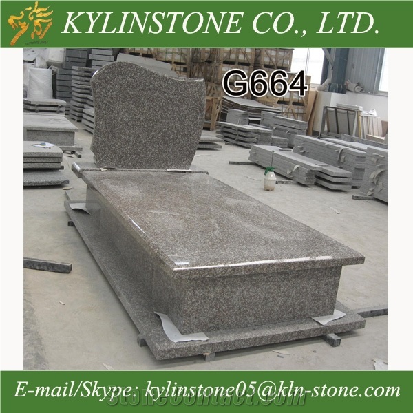 Hot-Selling G664 Granite Single Monument, China Competitive-Price Granite Tombstones