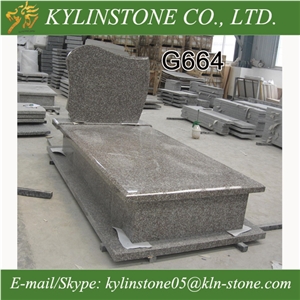 Hot-Selling G664 Granite Single Monument, China Competitive-Price Granite Tombstones