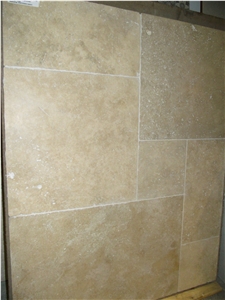 Apulia Classic Beige Travertine Opus Romano Pattern