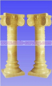 Beige Marble Columns
