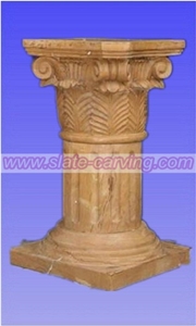 Beige Marble Columns,Stone Carving