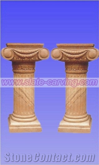 Brown Marble Column