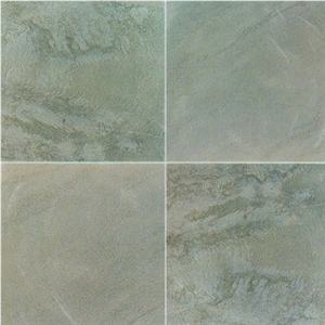Slate Flooring Tiles, China Green Slate